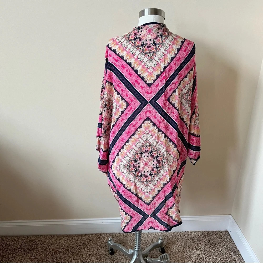 Feathers By Tolani Geometric Print Shawl Kimono T… - image 6